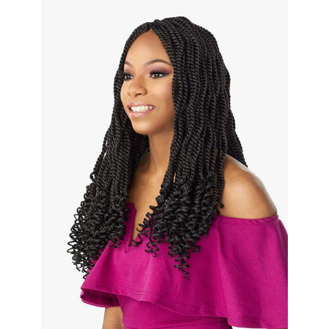 Sensationnel Lulutress Synthetic Crochet Braids – 3X Kinky Twist 18"