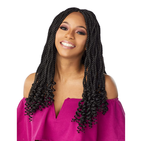 Sensationnel Lulutress Synthetic Crochet Braids – 3X Kinky Twist 18"